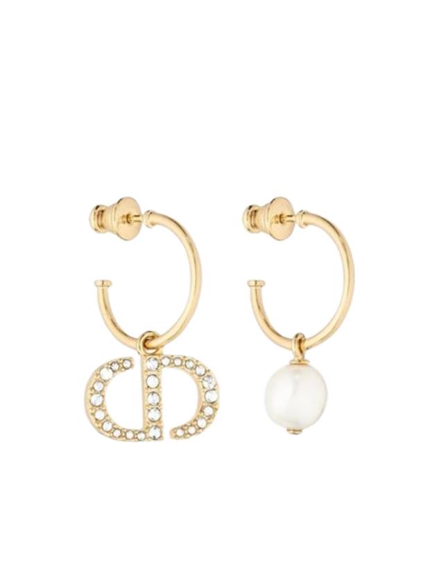 Petit CD Logo Pearl Earrings Gold - DIOR - BALAAN 1