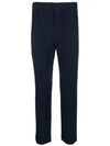 Pleated Basic Straight Pants Navy - ISSEY MIYAKE - BALAAN 2