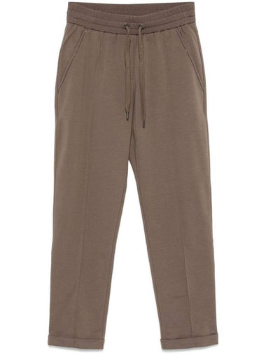 Brunello Cucinelli Trousers Brown - BRUNELLO CUCINELLI - BALAAN 1