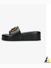 Women's V Logo Platform Slippers Black - VALENTINO - BALAAN 2