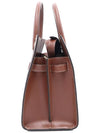 Women s Burberry 8025274 Vintage Check Brown Leather Title Small Tote Bag gt Gangbuk used luxury goods - BURBERRY - BALAAN 7