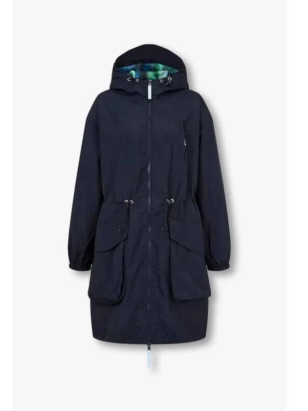 ARMANI 30 9 29 Women s Big Flap Pocket Hooded Coat Dark Navy - ARMANI EXCHANGE - BALAAN 1