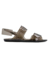 logo jelly sandals brown - OFF WHITE - BALAAN 1