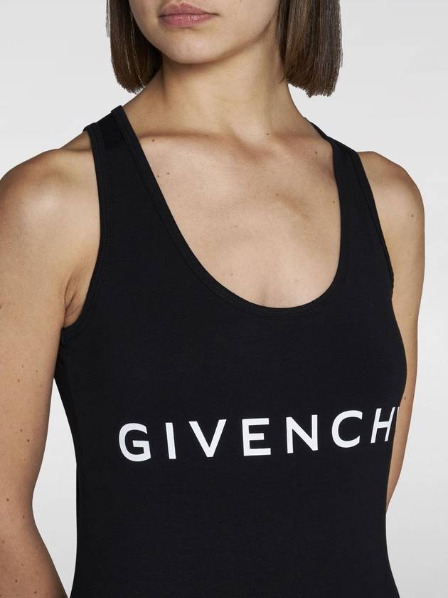 Canotta Givenchy in jersey di cotone con logo - GIVENCHY - BALAAN 4