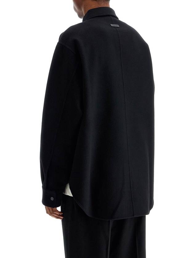 oversized virgin wool black shirt - FEAR OF GOD - BALAAN 3