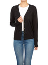 Simone Knit Cardigan Black - TORY BURCH - BALAAN 6