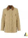 Diamond Quilted Thermoregulated Barn Jacket Honey - BURBERRY - BALAAN 2