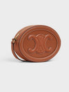 Oval Purse Smooth Calfskin Cross Bag Brown - CELINE - BALAAN 3