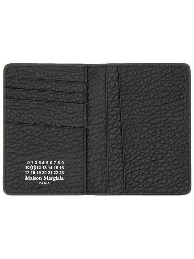 Bovine Leather Card Wallet Black - MAISON MARGIELA - BALAAN 6