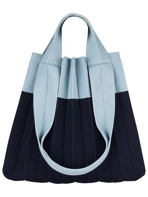 Two way shopper tote bag navy - PLEATSMAMA - BALAAN 1