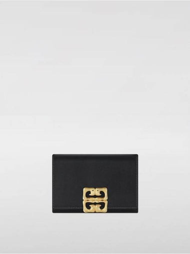 4G Liquid Box Leather Half Wallet Black - GIVENCHY - BALAAN 1