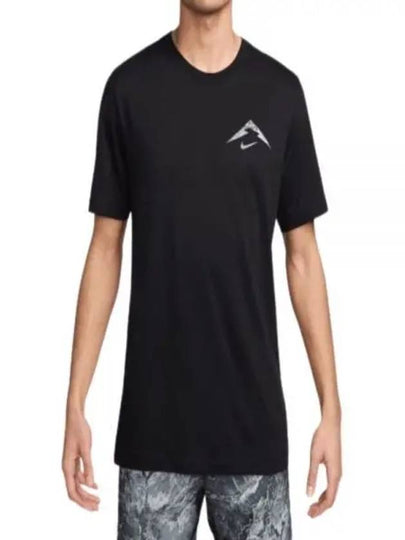 Dri-Fit Trail Logo Short Sleeve T-Shirt Black - NIKE - BALAAN 2