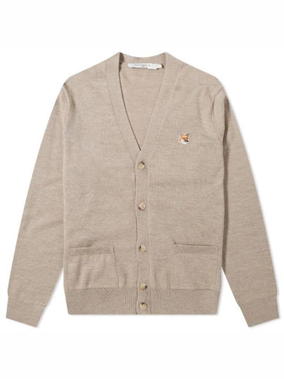 Fox Head Patch Classic Cardigan Beige Melange - MAISON KITSUNE - BALAAN 2