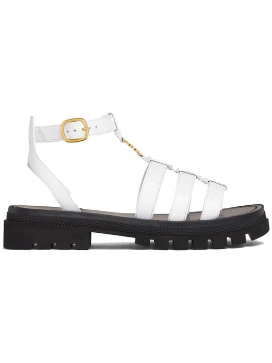 Cl?a Triomphe Gladiator Chunky Sandals White - CELINE - BALAAN.