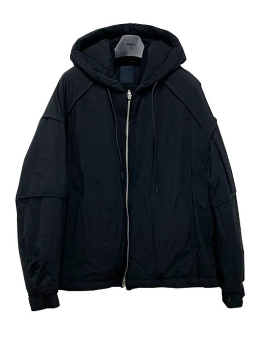 Nylon hooded zip-up jumper black JC3941P315 - JUUN.J - BALAAN 2