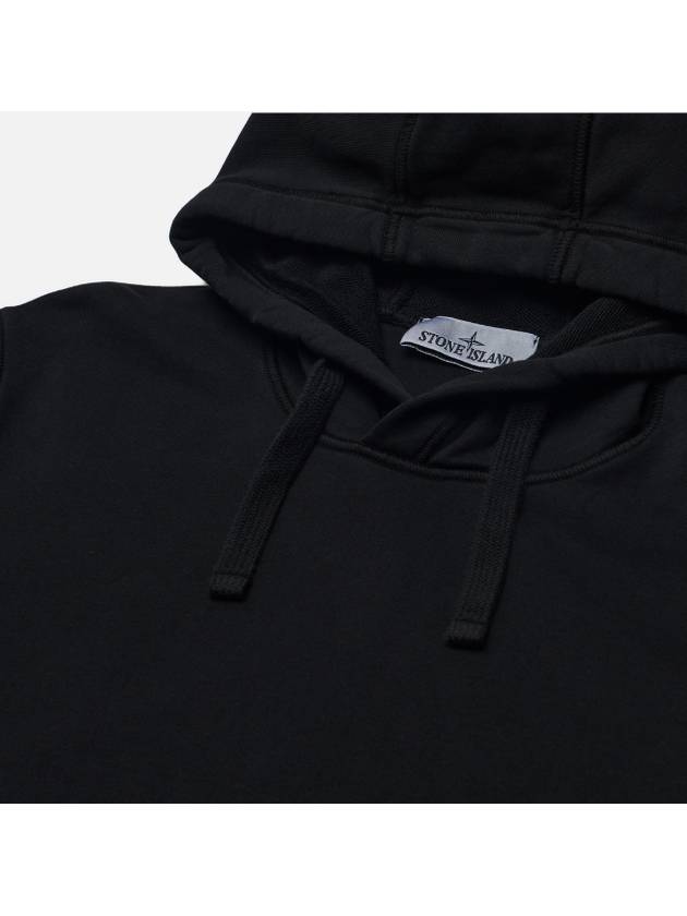 Wappen Patch Classic Fleece Hoodie Black - STONE ISLAND - BALAAN 3
