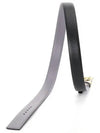 Reversible Gancini Leather Belt Black Hematite - SALVATORE FERRAGAMO - BALAAN 4