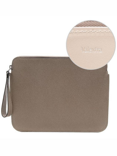 Unisex ZIP iPad Pouch Bag V4D48_02800_TO_RD_17F - VALEXTRA - BALAAN 1