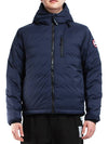 Lodge Down Hooded Padding Jacket Atlantic Navy - CANADA GOOSE - BALAAN 2