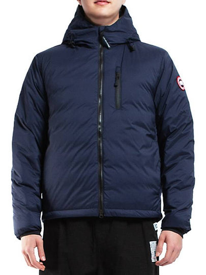 Lodge Down Hooded Padding Jacket Atlantic Navy - CANADA GOOSE - BALAAN 2