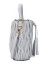 Matelasse Nappa Leather Bucket Bag Cornflower - MIU MIU - BALAAN 3