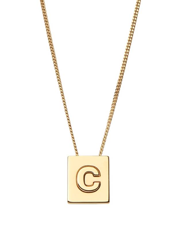 46N0C6BRA Alphabet C Initial Necklace 33618 - CELINE - BALAAN 1