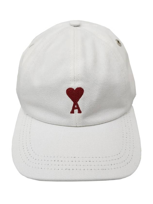 Heart Logo Ball Cap White - AMI - BALAAN 2