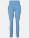 High Waist Mixed Ribbed Leggings Blue - TOMMY HILFIGER - BALAAN 6