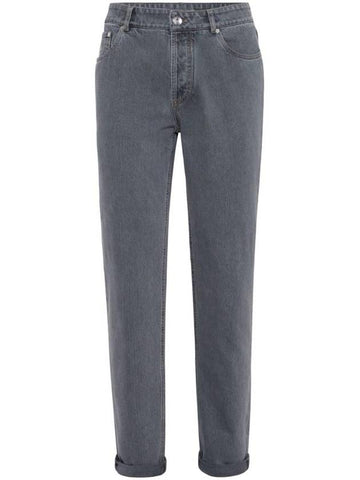 Tapered Jeans Steel Blue - BRUNELLO CUCINELLI - BALAAN 1