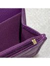 Card Wallet Classic Caviar Purple Champagne Gold - CHANEL - BALAAN 8