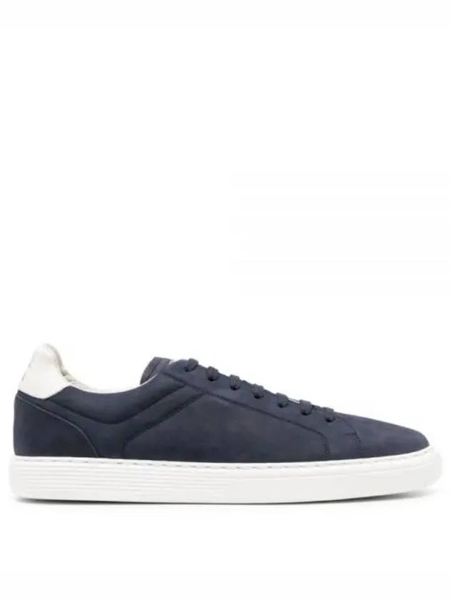 Suede Low Top Sneakers Navy - BRUNELLO CUCINELLI - BALAAN 2