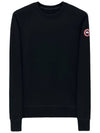 Men's Huron Crew Neck Sweatshirt Black - CANADA GOOSE - BALAAN 2