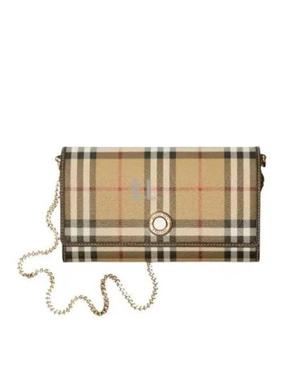 Check Chain Strap Cross Bag Archive Beige - BURBERRY - BALAAN 2