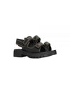 Leo Studded Chunky Sandals Calfskin Black - CELINE - BALAAN 2