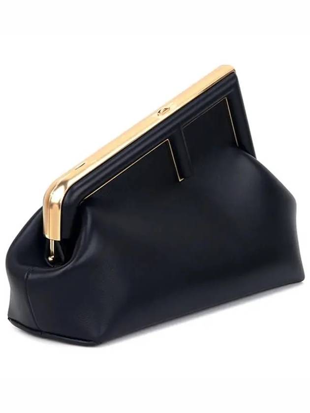 First Small Leather Shoulder Bag Black - FENDI - BALAAN 4