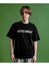 Masker Logo Short Sleeve T-Shirt Black - ALEX&AIDEN - BALAAN 3