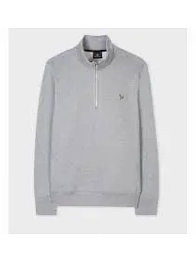 Zebra Zip Neck Sweatshirt Grey - PAUL SMITH - BALAAN 2