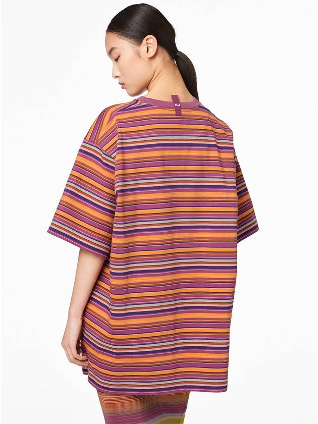 Big T-Shirt Color Stripes_Purple Multi (C602P06PF22-501) - MARC JACOBS - BALAAN 6