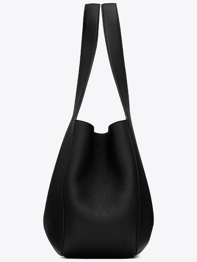 Bea Grained Leather Tote Bag Black - SAINT LAURENT - BALAAN 6