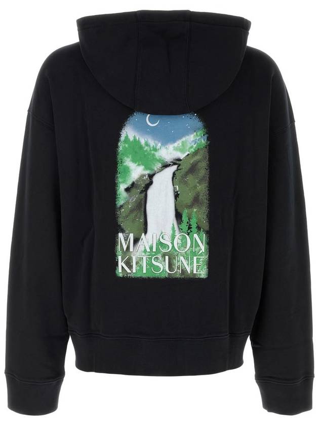 Waterfall Oversized Hoodie Black - MAISON KITSUNE - BALAAN 3