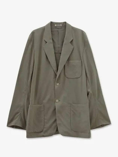 Twisted Wool Biyella Jacket Light Khaki A23SJ01WVLIKH - AURALEE - BALAAN 1