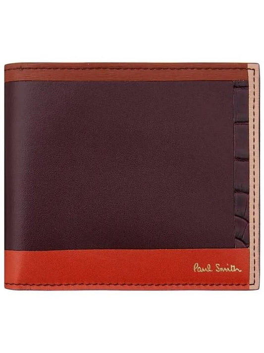 30 9 29 Patchwork Bifold Wallet Burgundy 271764 - PAUL SMITH - BALAAN 1