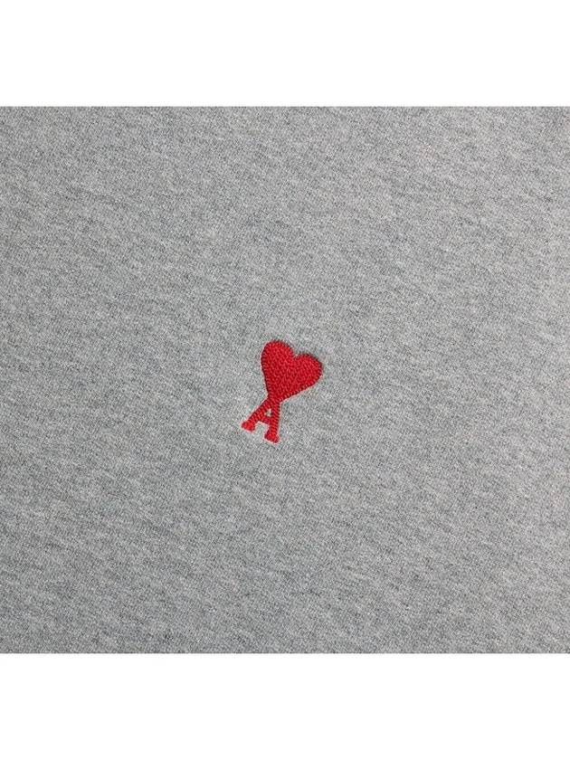 Small Heart Logo Sweatshirt Grey - AMI - BALAAN 6