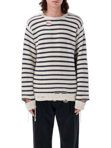 CREWNECK STRIPES BROKEN - MAISON MARGIELA - BALAAN 1