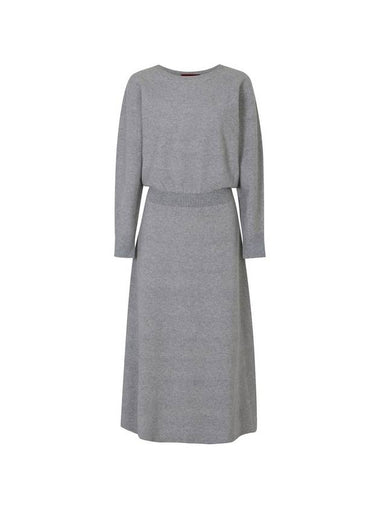 Whole Garment Knit Cashmere Mixed Midi Dress - CALLAITE - BALAAN 1