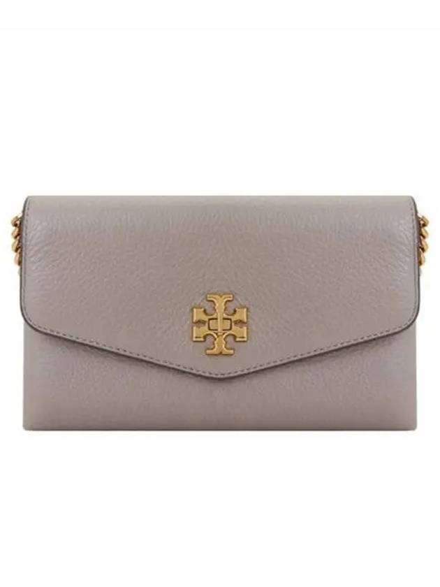 Kira Pebbled Gold Chain Shoulder Bag Beige - TORY BURCH - BALAAN 2