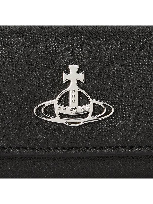 Logo Key Case Wallet Black - VIVIENNE WESTWOOD - BALAAN 7