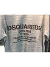 Men's Dique Logo Vintage Gray Short Sleeve TShirt S74GD0170 858M - DSQUARED2 - BALAAN 4