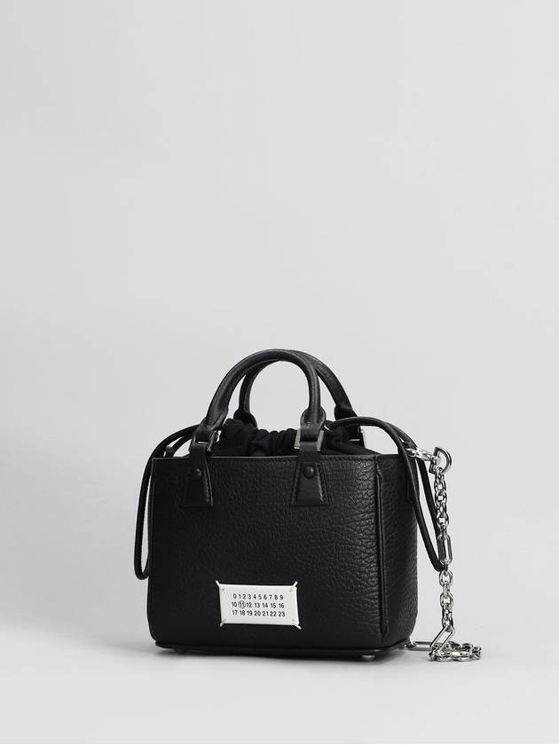 Horizontal Leather Shoulder Bag Black - MAISON MARGIELA - BALAAN 3