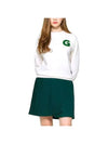 G Logo Boucle Golf Sweatshirt White - GOXO - BALAAN 1